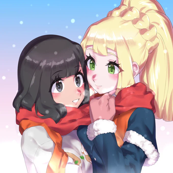 二人マフラー 
