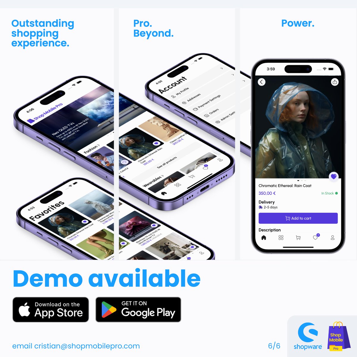 ShopMobilePro25's tweet photo. Integrating your #Shopware store involves a straightforward method. 

By simply creating a new sales channel, you can seamlessly link your Shop Mobile Pro app with your Shopware store.

Try the demo apps: https://t.co/VzVRX5yQmH https://t.co/PG3pWOaFVJ