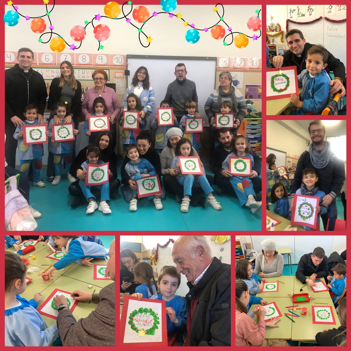 InfantilICM's tweet photo. 🌟El último día de cole vivimos un encuentro muy especial junto a los familiares de P5A! Menuda sorpresa!! Pasamos un ratito muy agradable junto a ellos haciendo una manualidad navideña!🌟 https://t.co/ocsCyBRYwO