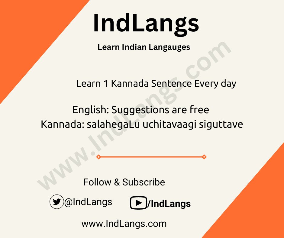 IndLangs's tweet photo. Spoken Kannada Sentences
#Indianlanguages
#learnlanguage
#kannada
#learnkannada
#spokenkannadaclasses
#varnamalainkannada
#kannadaalphabets
#bengaluru
#bangalore
#karnataka https://t.co/UqkIoCiVEF