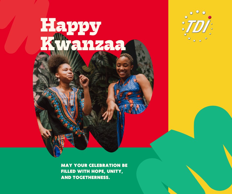 TDI wishes a very Happy Kwanzaa to you and yours! 

#TDIForAccess #Kwanzaa #HappyKwanzaa