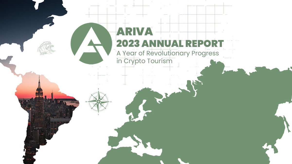 Excited to unveil #Ariva's 2023 report! A year marked by #innovation, #collaborations, and pivotal #developments in #crypto. Despite challenges, our #growth and #impact were significant. Dive into our journey and discover how we're shaping the future of #tourism. #Ariva2023 👇