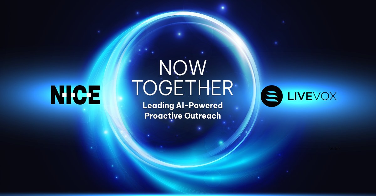 NICE &amp; LiveVox unite for the most comprehensive portfolio of AI-powered proactive outreach available today.

Discover how to revolutionize and scale your outbound CX &gt;&gt; livevox.pub/48teu24 

#CustomerExperience #ArtificialIntelligence #ProactiveOutreach
