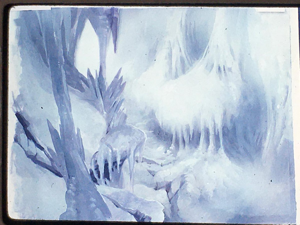 James Gurney (@gurneyjourney) on Twitter photo This background painting is from theΒ <a href="/ralphbakshi/">Ralph Bakshi</a> / <a href="/frazettagirls/">Frank Frazetta</a> movie Fire and Ice.
Painting these backgrounds was an amazing experience because when I saw my paintings projected on the screen with action and music and intercutting, I felt like I was living inside my pictures. This background painting is from theΒ <a href="/ralphbakshi/">Ralph Bakshi</a> / <a href="/frazettagirls/">Frank Frazetta</a> movie Fire and Ice.
Painting these backgrounds was an amazing experience because when I saw my paintings projected on the screen with action and music and intercutting, I felt like I was living inside my pictures.