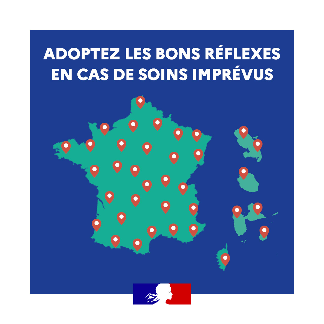 ARS_HDF's tweet photo. #AccèsAuxSoins | Pendant les fêtes, pour ne pas saturer les services d’urgence, des lieux de soins peuvent vous accueillir. 
📍Consultez la carte des lieux de soins : https://t.co/9WVGeBpl73
#SoinsImprévus https://t.co/QP650t6lfG