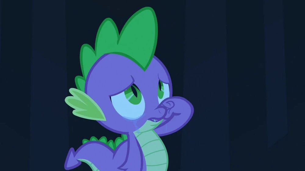 wintergleam_two's tweet photo. I re-watched The Crystal Empire for research again, and Spike's worst fear has me so messed up now. Because it came true, almost exactly 11 years later

Imagine telling him back then that there would come a day where Twilight would send him away, and that he'd never see her again https://t.co/e00ZAr9zMO