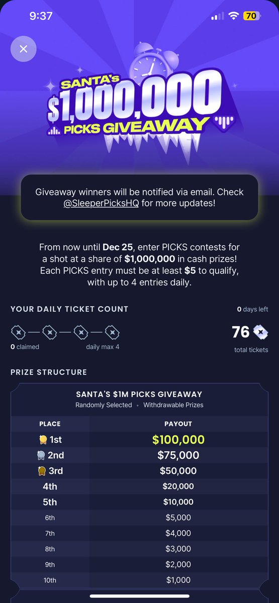 LockItInNFT's tweet photo. @SleeperPicksHQ Letssss gooooo 🎅🏻 🎁 https://t.co/Az30dVkF7d