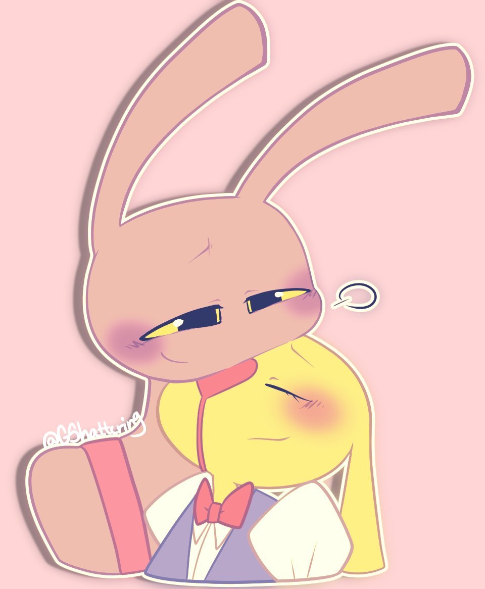GShattering's tweet photo. OC X CANON CHECKPOINT ‼️ Show off your oc and who you ship them with!

The rabbit babies~ 🐰💜💛 https://t.co/iIrR50Hm0c