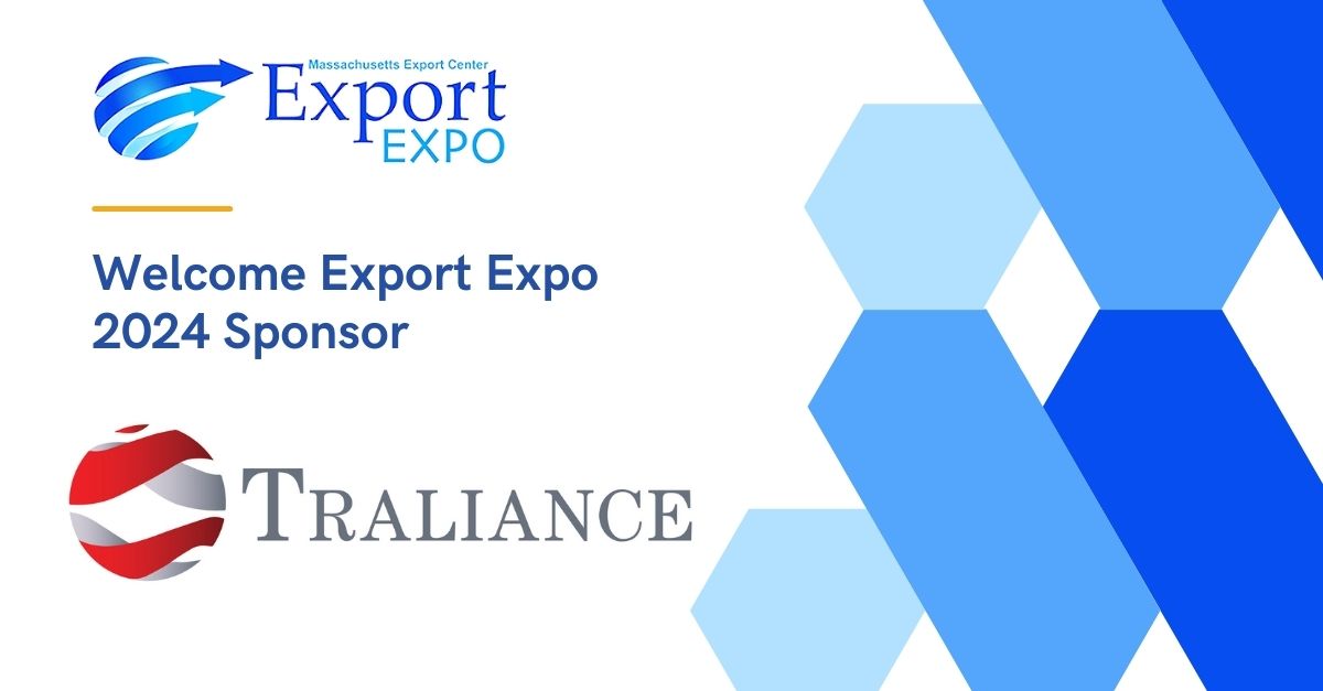 Welcome <a href="/Traliance/">Traliance</a>, our newest #ExportExpo 2024 sponsor!

Learn more about the Export Expo here:
mass.gov/export/expo
Learn more about Traliance here:
 traliance.com

#ExportCompliance #ExportControls #OFAC #EAR #ITAR #ComplianceProgram