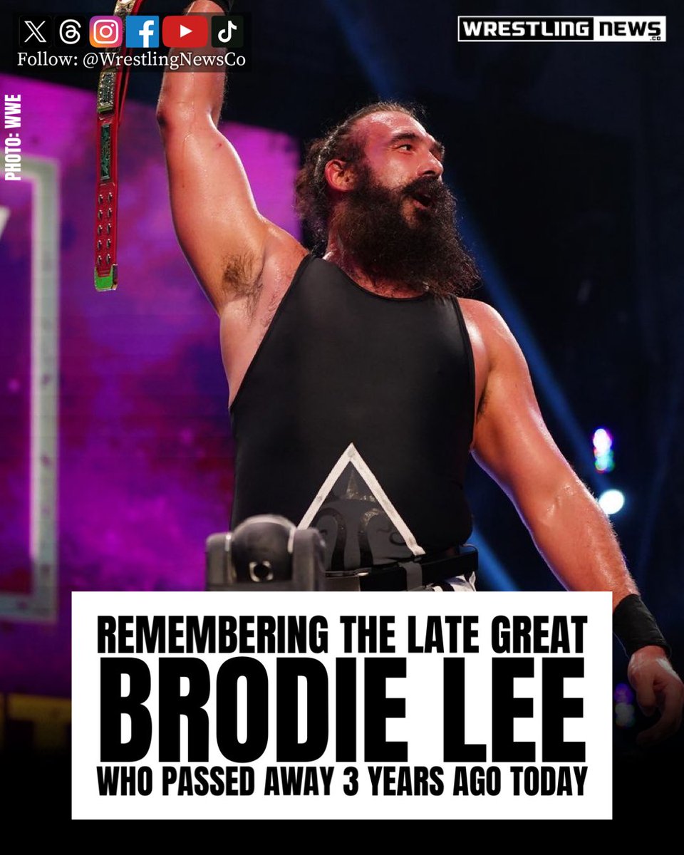 WrestlingNewsCo's tweet photo. Brodie Lee will never be forgotten. https://t.co/mt8LCUcrj3