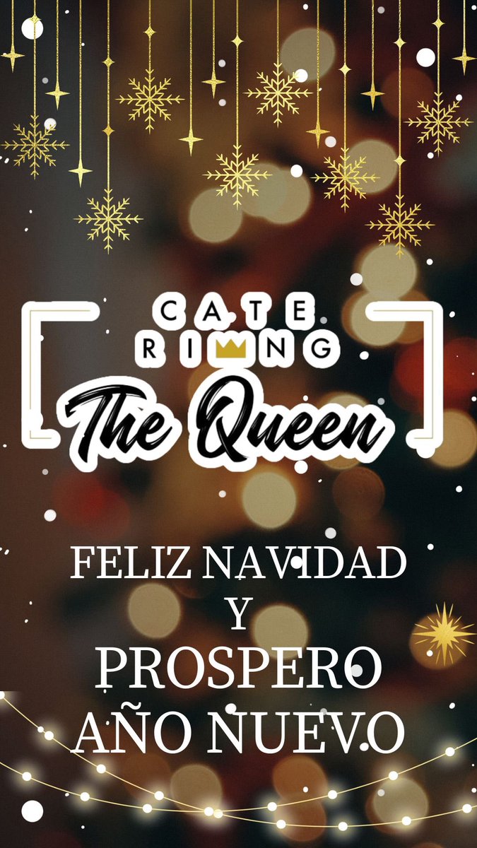 cateringTQueen's tweet photo. Nuestro equipo de @cateringTQueen os desea una Feliz Navidad y próspero Año Nuevo!🥂🎄🎁 #Navidad2023 #eventos #catering #thequeen https://t.co/kOWmKxy7BB