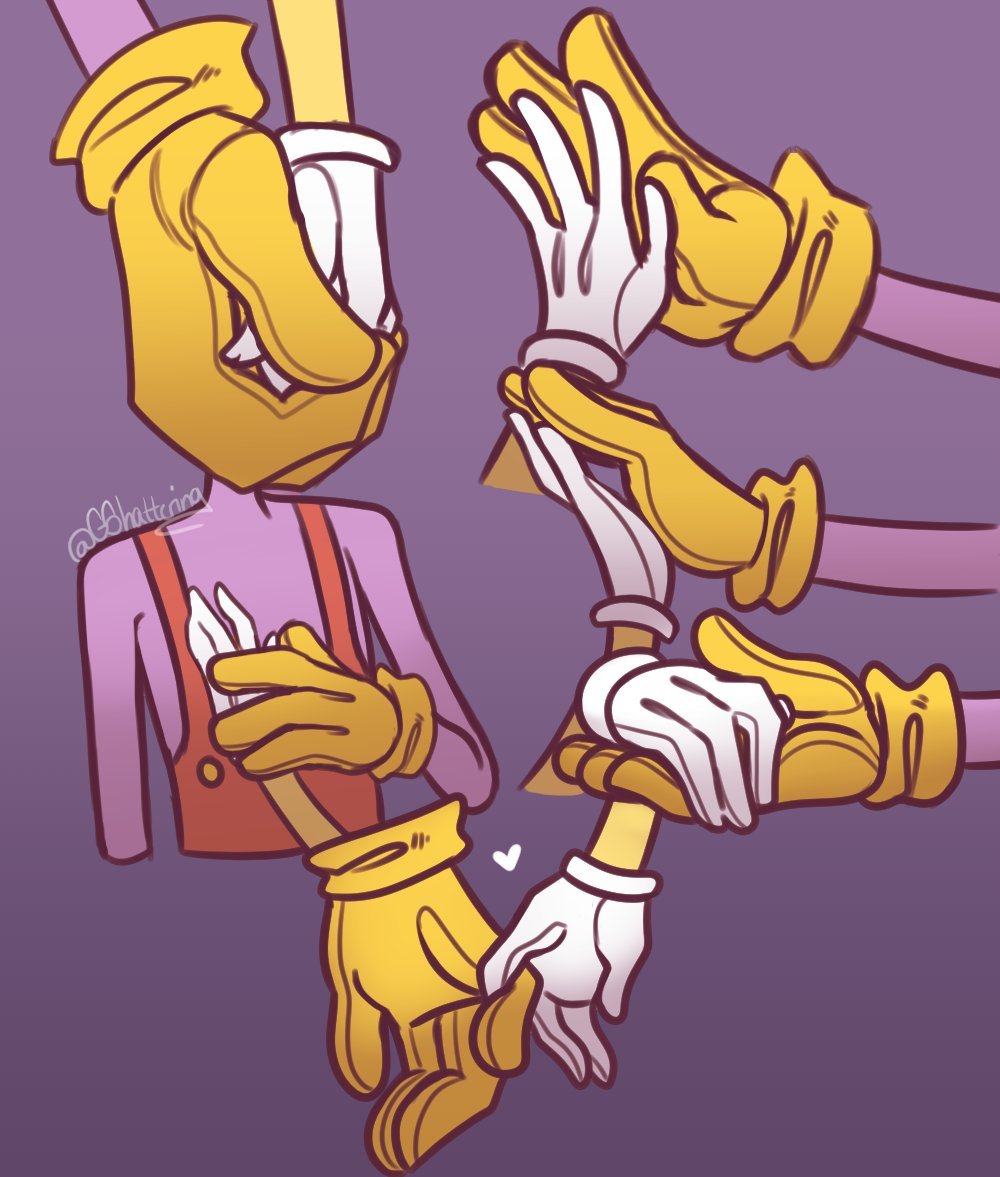 GShattering's tweet photo. OC X CANON CHECKPOINT ‼️ Show off your oc and who you ship them with!

The rabbit babies~ 🐰💜💛 https://t.co/iIrR50Hm0c