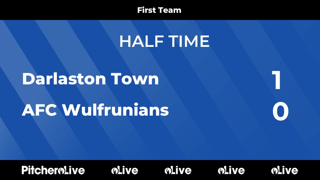 DarloTown1874FC's tweet photo. HALF TIME: Darlaston Town 1 - 0 AFC Wulfrunians
#DARAFC #Pitchero
https://t.co/liws1wLnmQ https://t.co/sFlbarxw2Z