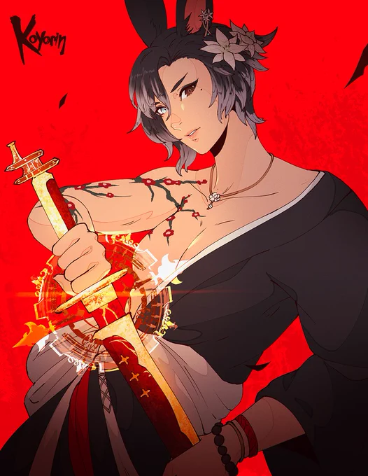 WoL art trade piece with ! // #FFXIV 
