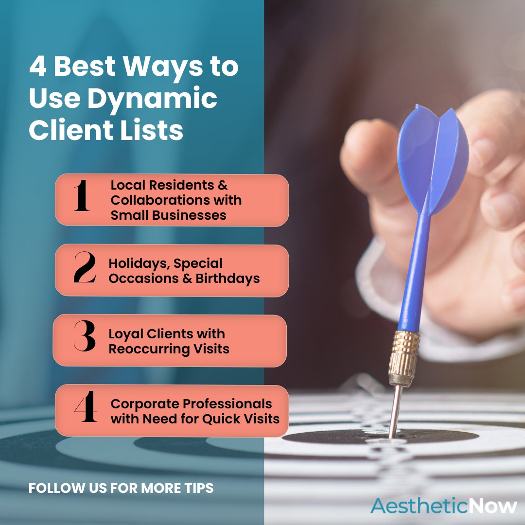 PNEssentials's tweet photo. Crafting the perfect message just got easier! 💬 With our dynamic client lists, you can set specific demographics and filters to offer personalized marketing to your customers. Tailor your promotions, connect with precision, and watch your medspa hit the mark! 🎯 https://t.co/KAiL51bb9f