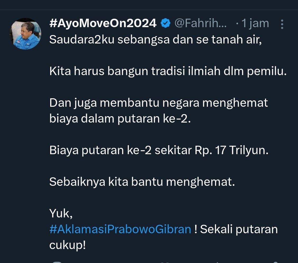 Membantu negara menghemat 17 Triliun agar program Makan Gratis 450 Triliun mulus?..
Mau membodohi saudara2 sebangsa dan setanah air..muehehehe