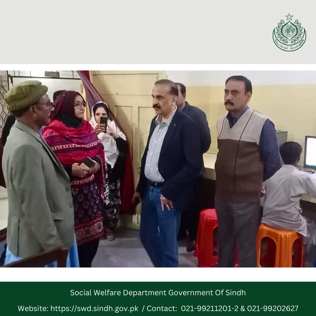 Swdsindh's tweet photo. Dedicated oversight in action!

The Secretary of Social Welfare Department visits Hyderabad's Social Welfare Pilot Complex, ensuring quality services and progress in the establishment of the Rehabilitation Center for Senior Citizens.

#CommunityWellbeing #seniorcitizencare https://t.co/tGsQddNQ5u