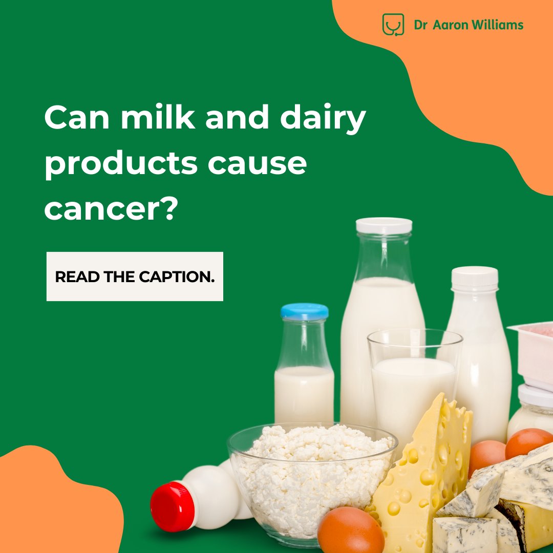 draaronwilliams's tweet photo. There is insufficient evidence to prove that milk and dairy can cause cancer.

If you’ve had a cancer diagnosis, speak to your doctor or have concerns about your diet.

#DairyAndCancerEvidence https://t.co/YohjpSsdTF