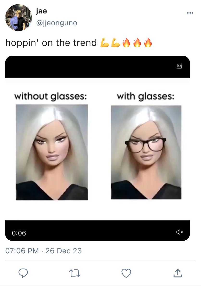 riesescups's tweet photo. glasses trend 🤓

— a #dojae / #jaedo few tweets au wherein…

the couple (more like jh) tried the ongoing trend on tiktok that sent their friends into a craze. https://t.co/jMx2h2fWHv