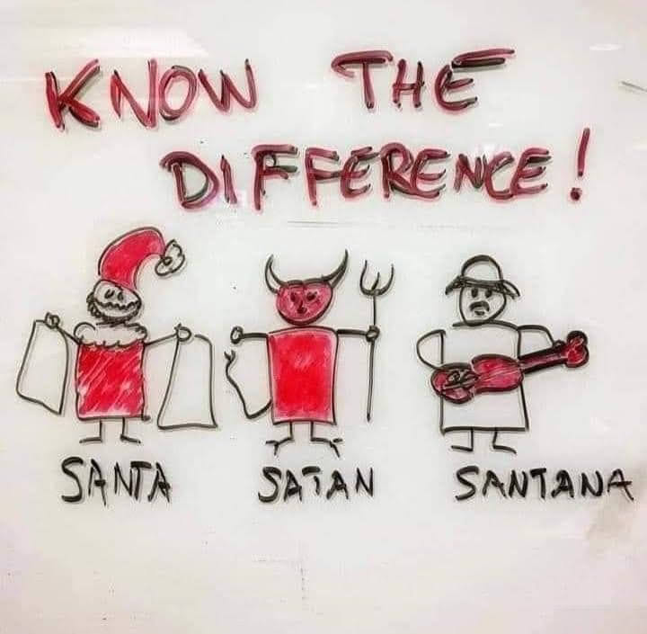 sandramarchant's tweet photo. #santa #satan #santana https://t.co/UjI73ePTKl