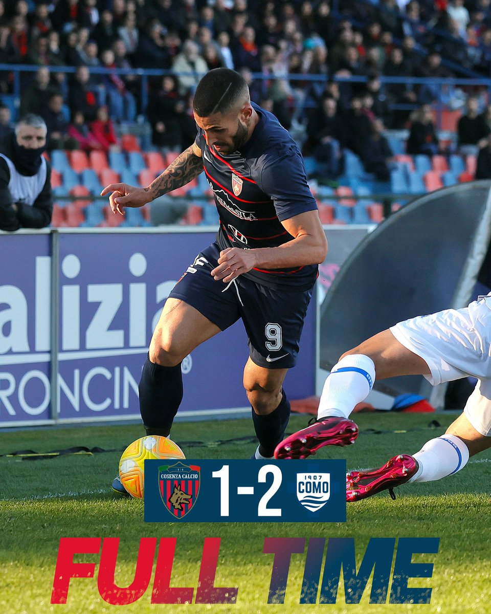 CosenzaOfficial's tweet photo. Vince il Como.

Si chiudono così il 2023 e il girone d’andata rossoblù.

❤️💙

#ForzaLupi #COSCOM https://t.co/ZhuRTK6BTn