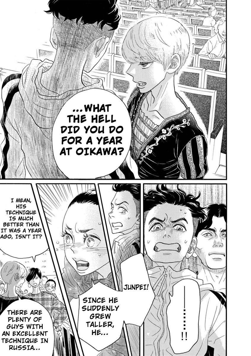 both wanted something that the other had. and in their respective competitions, junpei realized he had much more to work on to keep up with ruo and ruo is frustrated that junpei didnt fulfill his expectations. 