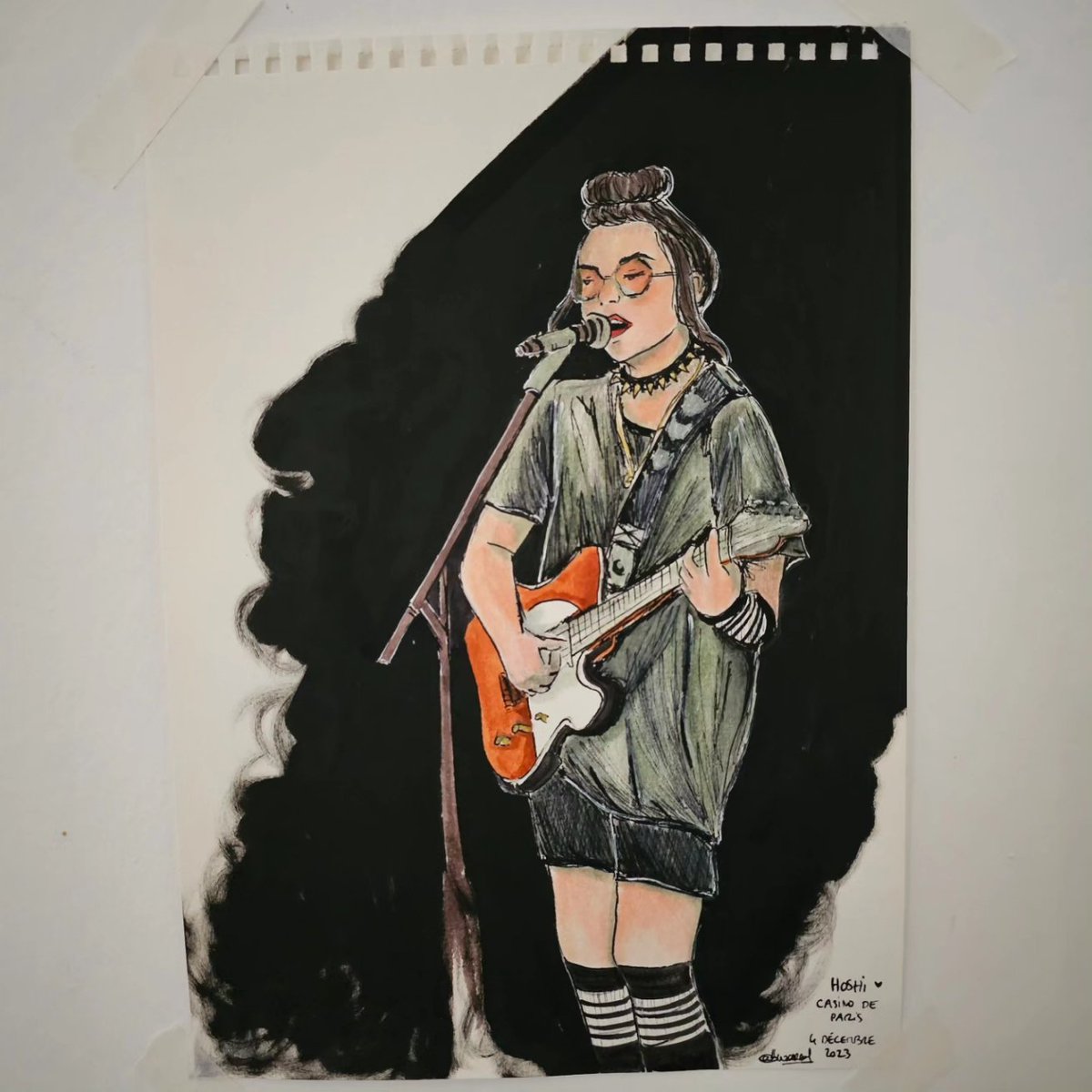Luzcargot's tweet photo. Carnet de concerts ! 
Souvenir du concert de @Hoshi 🥰 le 4 décembre dernier au @leCasinodeParis

#coeurparapluie #concert #hoshi #casinodeparis https://t.co/NeB76UkgID
