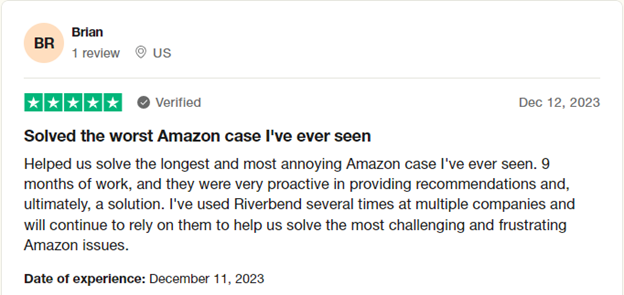 Patience paid off for this @RiverbendConsul client. This savvy #amazonseller brought us the worst Amazon case he had ever seen. 

We are here for the #ToughStuff. #amazonsolved #amazonfba