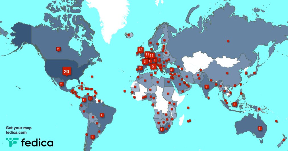 I have 222 new followers from Türkiye 🇹🇷, Italy 🇮🇹, France 🇫🇷, and more last week. See fedica.com/!Tanjavanl1969