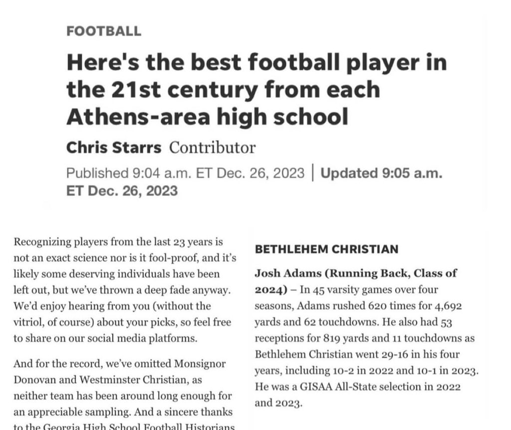 Blessed to make this list!!
<a href="/HeadBallCoach21/">Bruce Lane</a> <a href="/KnightsRecruit1/">Knights Recruiting</a> <a href="/NEGARecruits/">Northeast Georgia Recruits</a> <a href="/recruitNE_GA/">RecruitNE_GA</a> <a href="/RecruitGeorgia/">Recruit Georgia</a> <a href="/PrepRedzoneGA/">Prep Redzone Georgia</a> <a href="/One11Recruiting/">One11 Recruiting</a> <a href="/247fbrecruiting/">Football Recruiting</a>