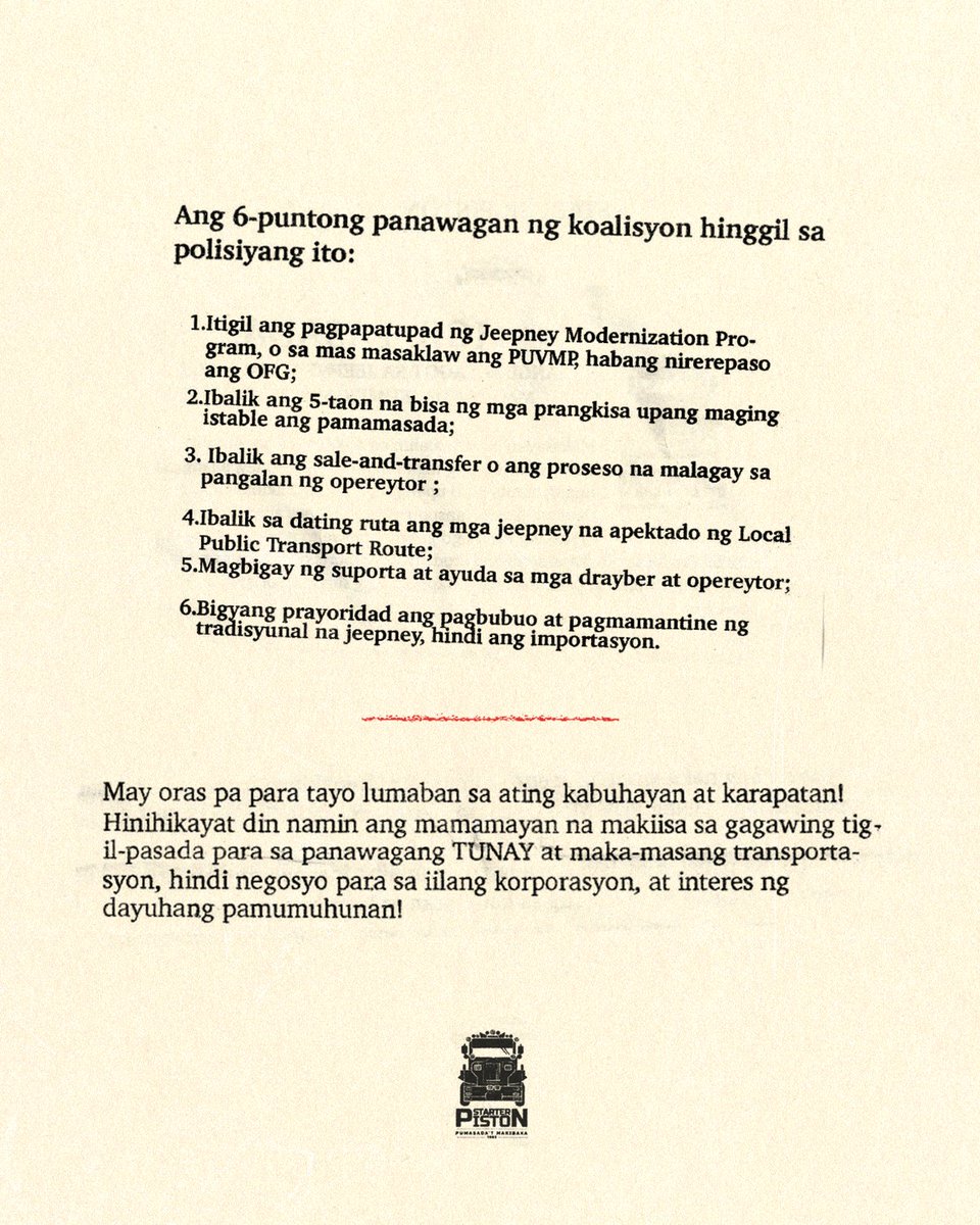 #NoToJeepneyPhaseout