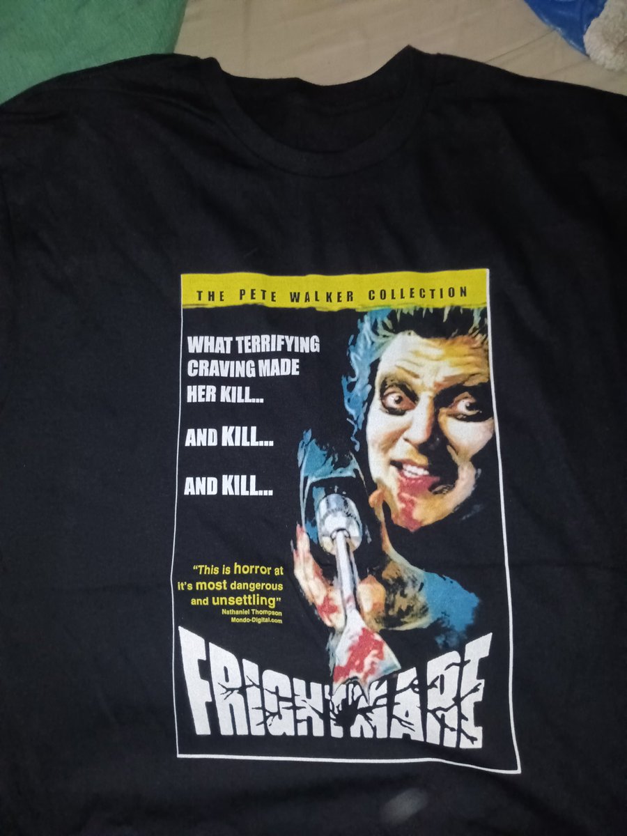 nbajamband's tweet photo. Bonus new shirt day #frightmare #horror #70shorror #foreignhorror #englishhorror #underratedgems #slashers https://t.co/P03UrvBBfn