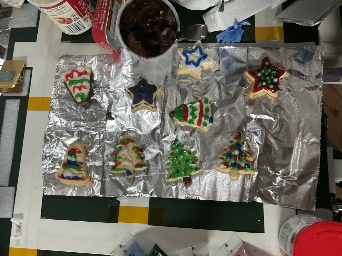 lunarloral's tweet photo. Christmas 2023 weekend – one for the books.

Friday, the Expedition 70 crew and ground team alike got our collective wish for two cargo ships to depart space station before the holidays. NG-19 was released midday carrying all our trash from the past six months, and will orbit Earth for about two weeks before burning up on reentry. Around the same time, SpX-20 splashed down in the Gulf of Mexico loaded with science and station hardware, after undocking late Thursday night. Watching free flying vehicles in space is one of my favorite things to see up here - a combination of precision, grace, and beauty against one of the most dramatic and beautiful backdrops possible. A huge congratulations to everyone who worked these missions!

Saturday kicked off three off-duty days, bringing perhaps the best gift any astronaut onboard station could receive – that of time, a rare and precious commodity when most of our days are so full of work. On Christmas Eve, @AstroJaws did an awesome job decorating NOD2 and hanging stockings for each of us, and we had a nice evening hanging out together and watching part of the traditional American classic “National Lampoons Christmas Vacation.” Christmas Day was peaceful – a quiet morning of breakfast and some music by the tree to start, Christmas cookie decorating and a big midday feast later. Getting to share the holiday with my crewmates was both special and fun, as was chatting with the team in Mission Control Center, who gave up their own holiday weekends to support us.

Best of all, I got a new baby nephew. Watching both my siblings become parents this year has been one of my greatest joys of 2023, and I can’t wait to help introduce my niece and nephew to this incredible planet. 💙

Wishing everyone on Earth a peaceful last week of 2023!
