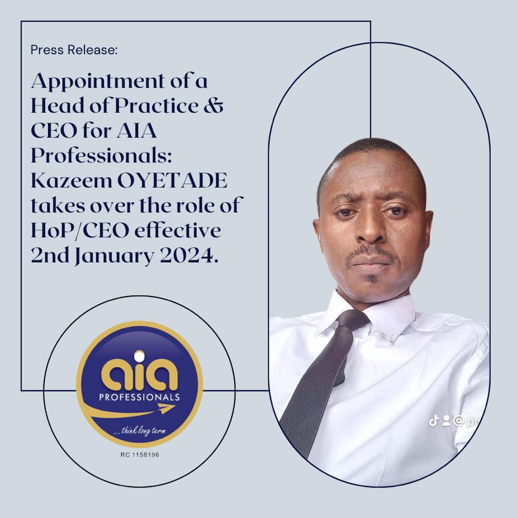 aiaprofess's tweet photo. PRESS RELEASE:

Succession  at AIA Professionals https://t.co/dOSTRnh8eQ