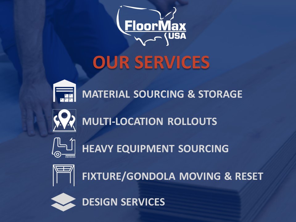 FloorMaxUSA's tweet photo. Transform your commercial space with FloorMax USA—the ultimate choice for your flooring needs. Why us? We manage your flooring rollouts and repair challenges with an exceptional process, leveraging years of technical knowledge and a steadfast commitment to zero downtime. https://t.co/RGXGFUMALz