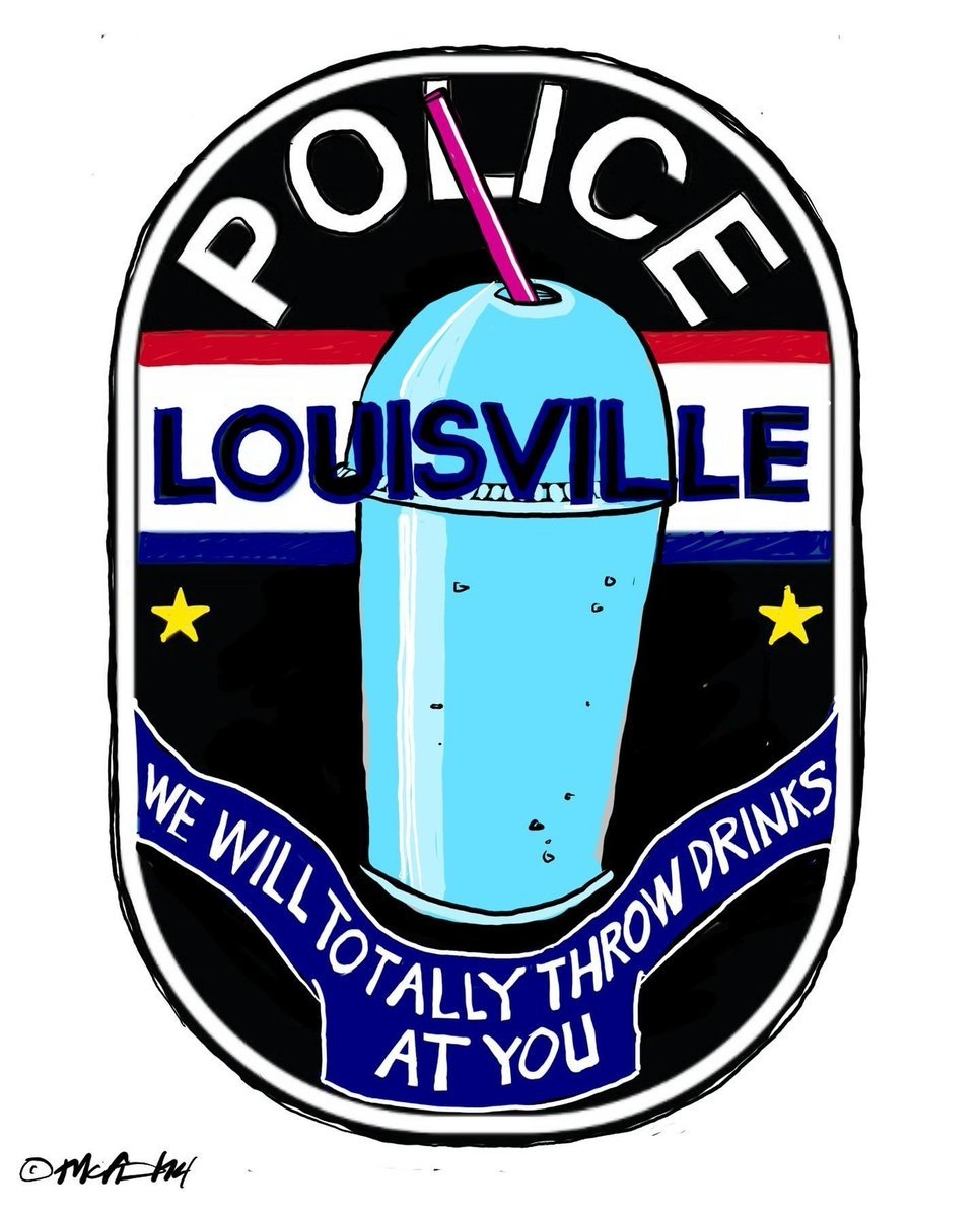 ForeverDevilish's tweet photo. @LMPD Merry Christmas and are you going out to throw slushies at people? #Slushygate https://t.co/N4Onb0bJq6