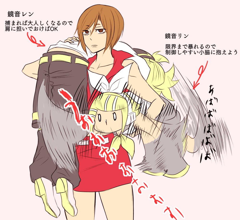 過去絵ですがお気に入りのリンレン達です 