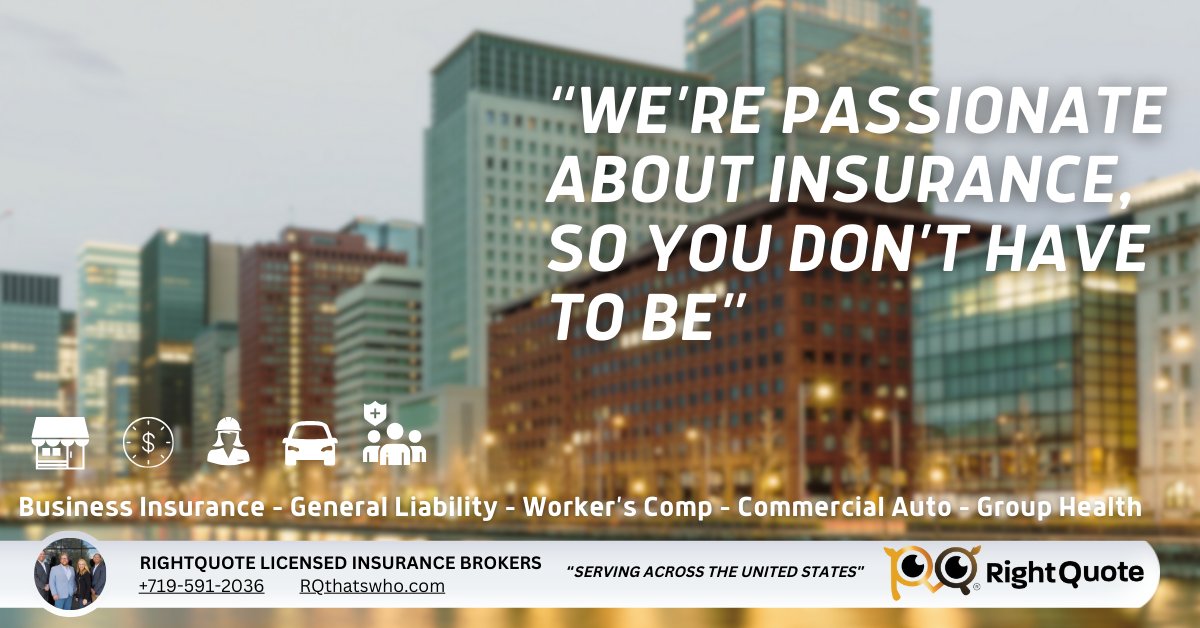RightQuoteIns's tweet image. “We’re passionate about insurance, so you don’t have to be”
Let RightQuote Licensed Insurance Brokers be your guide for all your business insurance needs
#smallbusiness #businessinsurance #generalliabilityinsurance

🌐 RQthatswho.com 📞719-591-2036
📩 info@RQthatswho.com