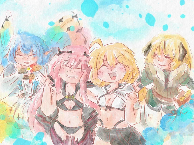 #2023年自分が選ぶ今年の4枚想い出補正がたっぷりの一枚絵達。 