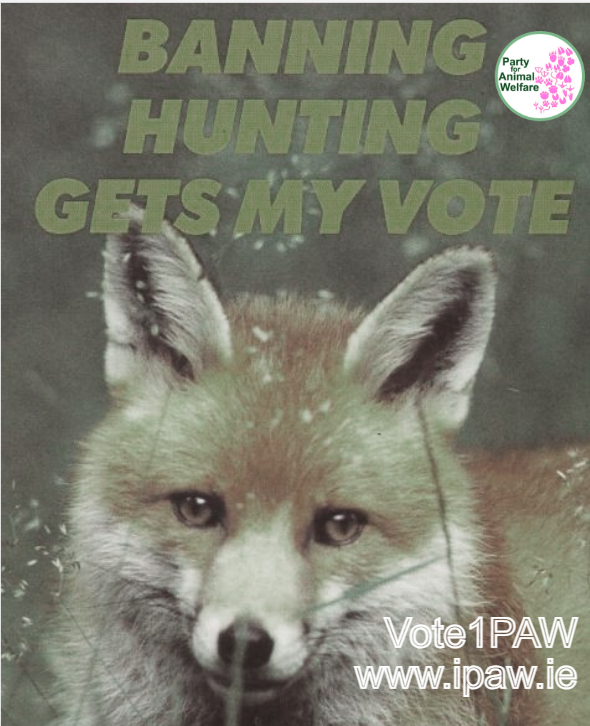 AnimalPartyIE's tweet photo. 🦊🦊🦊
BANNING
HUNTING
GETS MY VOTE
So-called #huntballs taking place all over #Ireland very soon.
Party for Animal Welfare (PAW) along with many other #animalrights groups protests against these evil vile foxhunting events.
#BanFoxHunting
#vote1paw
https://t.co/zIa5TIF2Pj https://t.co/81CIJaUEpA