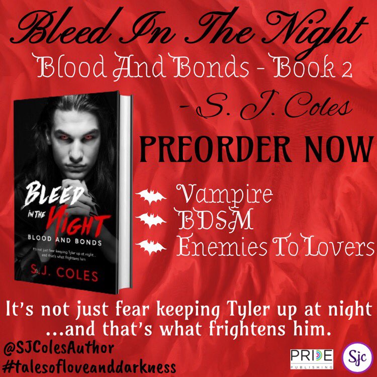 🩸PREORDER NOW🩸
🩸General release 27th Feb 2024🩸

books2read.com/u/b6lPa0

#comingsoon #vampire #vampireromance #vampiremmromance #paranormalromance #gayparanormalromance #pnr #bdsm #talesofloveanddarkness #writer #author #romance #mmromance #romanceauthor 
#darkromance
