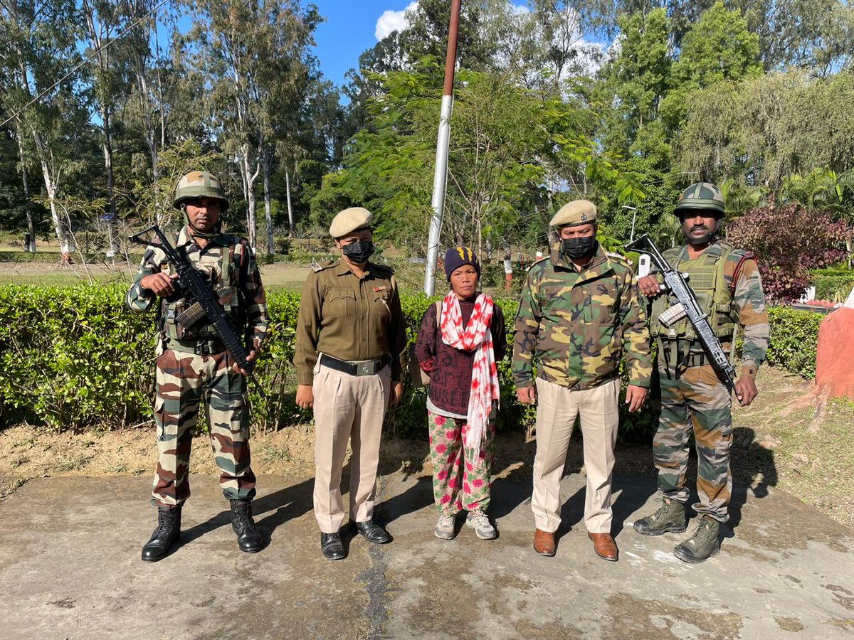 On 26.12.2023, one lady namely Kimneilhing Kipgen (34 years) D/o. (L) Onkhohao Kipgen of Leimakhong and presently staying at Sapermeina, Kangpokpi District, was found at North AOC, Imphal by some civilians and was safely handed over to security forces. Further, she is being