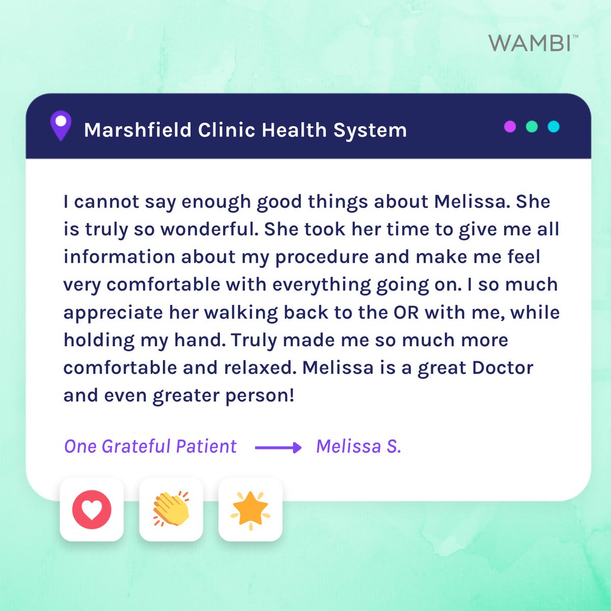 Celebrate National Thank You Note Day on December 26th! 📝 With Wambi, patients and families can express gratitude to their care providers throughout the year. By capturing these positive stories in real-time, Wambi uplifts team members and improves the overall patient experience