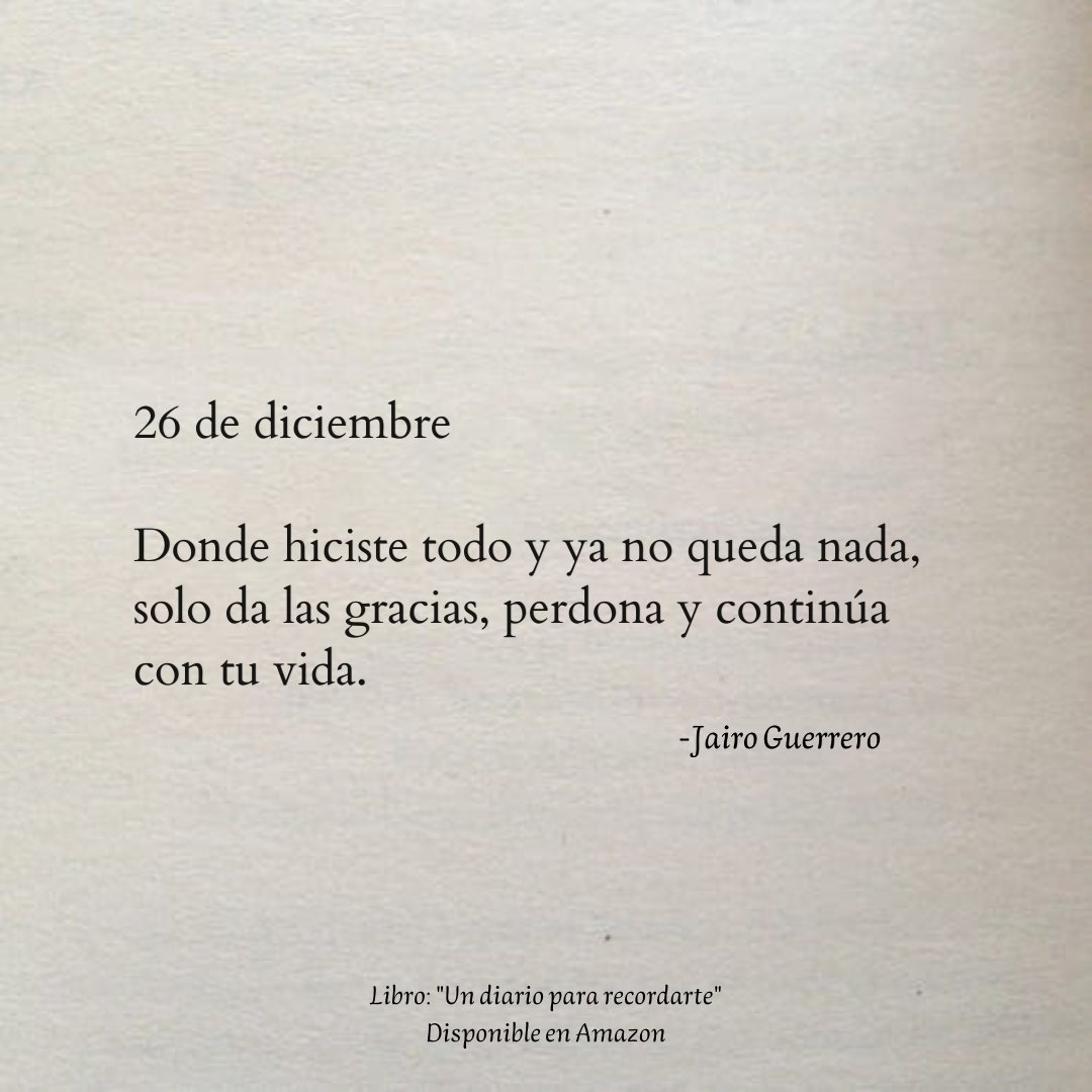 JaiiWriter's tweet photo. 26 de diciembre. ✍🏼 https://t.co/RF0rCk4rL7