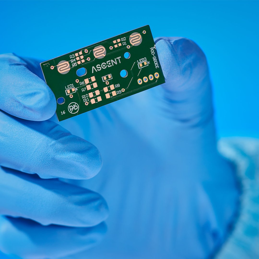 VatitudeGlobal's tweet photo. #AscentCircuits is an Indian-owned largest PCB manufacturer. 
Inspired by the key concept of PCB which connects signals from one point to another. We created a unique logo by fusing the idea into a custom-made wordmark with two dots. 

#Vatitude #BuildingSmarterBrands #Branding https://t.co/7qhv6tjB93