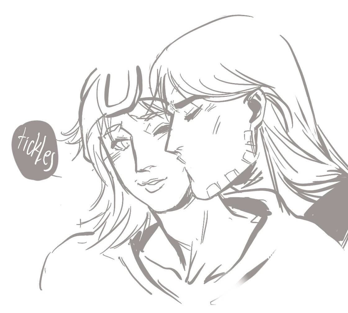 nobodye_e's tweet photo. some mistletoe fluff! 🎄🎄🎄 #jjba #jjbasbr #gyjo #fanart https://t.co/H5ml9GRDyD