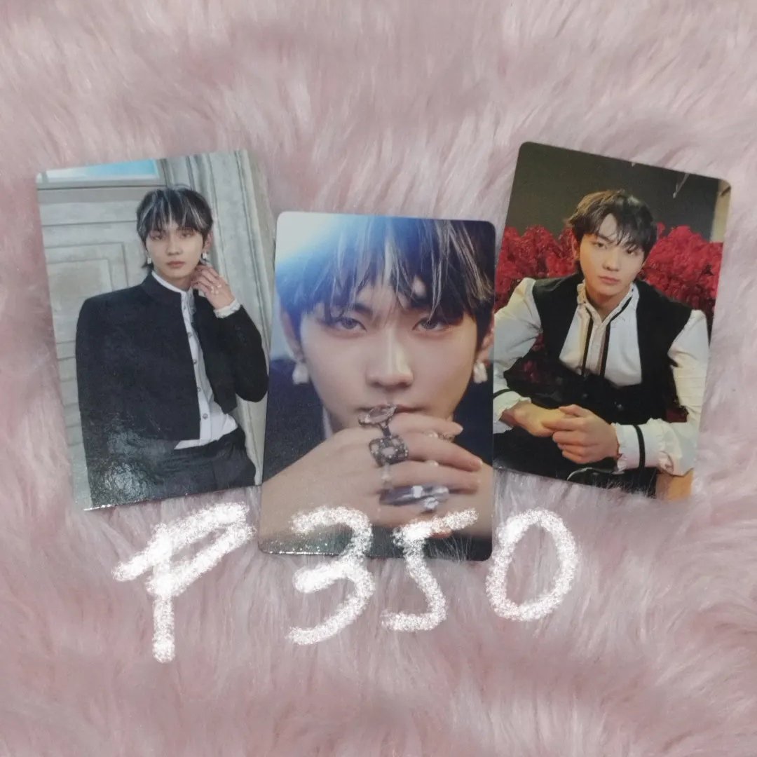 jcielhscartz's tweet photo. ˗ˏˋ wts lfb ph ´ˎ˗  #jee_sellz

   ◕～  jungwon pc set
    ・* . price on pic + ₱25 pf

°~ dm me for condi 

t.  enhypen enha pc pob jungwon dark blood full new half concept album https://t.co/NIq7o4JBo2