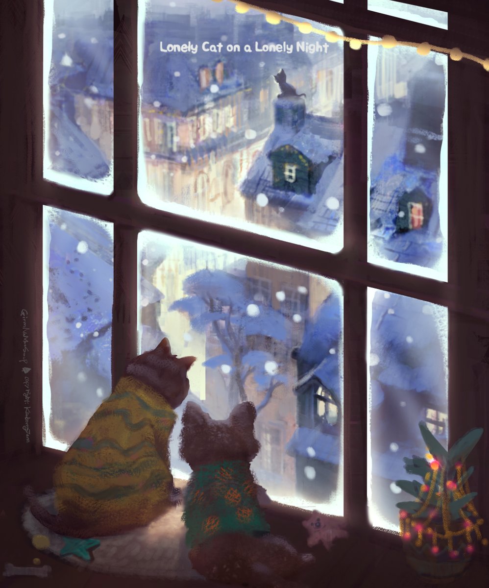 grimmtreeforest's tweet photo. #고양이 #snow #눈내리는밤 #cat #lonely #night https://t.co/0aKGRNnShl