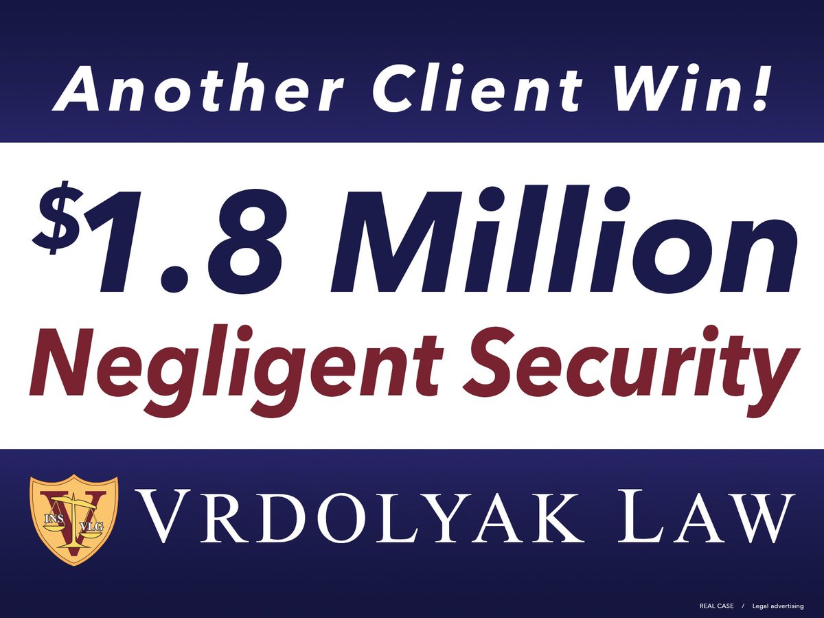 VrdolyakLaw's tweet photo. One more win for our clients! #injured #badlighting #law #accident https://t.co/S5LvQJmhpg