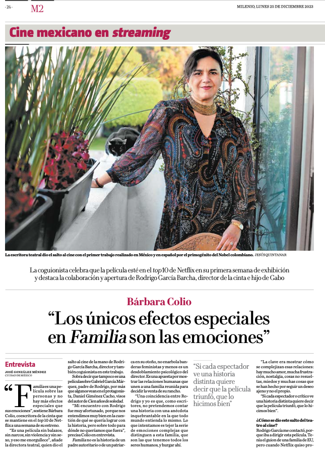 Barbaralio's tweet photo. Gracias MILENIO. 
https://t.co/ASW0Hcvxeg https://t.co/C2sVrgcFf0